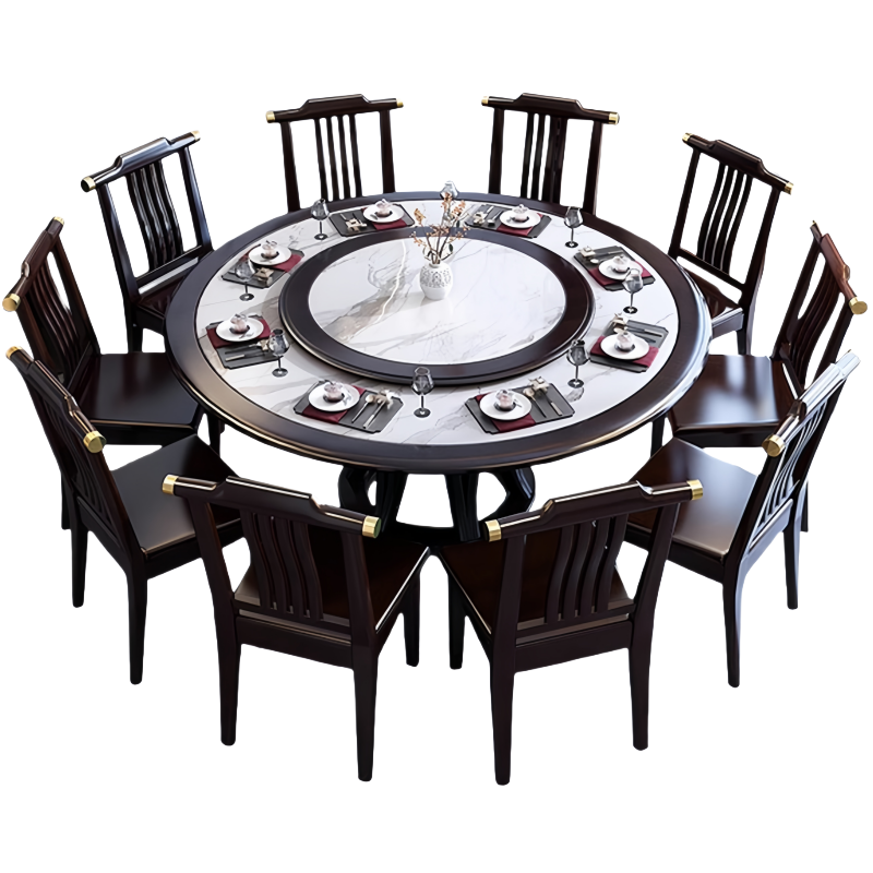 豫龙都 餐桌 1.6米+10椅 套