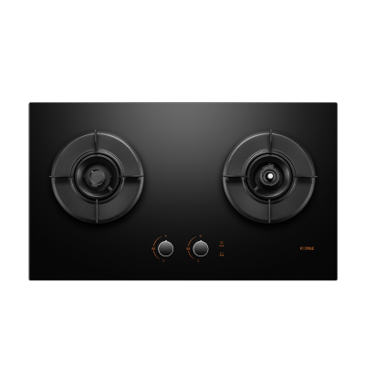 方太(FOTILE)[易清洁防干烧]燃气灶天然气 嵌入式5.2kW*猛火双灶 防干烧可联动 02-TEK21-G-20Y