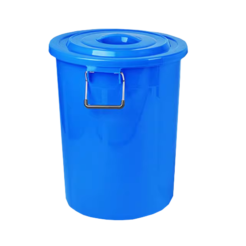 历途科技塑料水桶蓝色带盖570*455*700mm 个