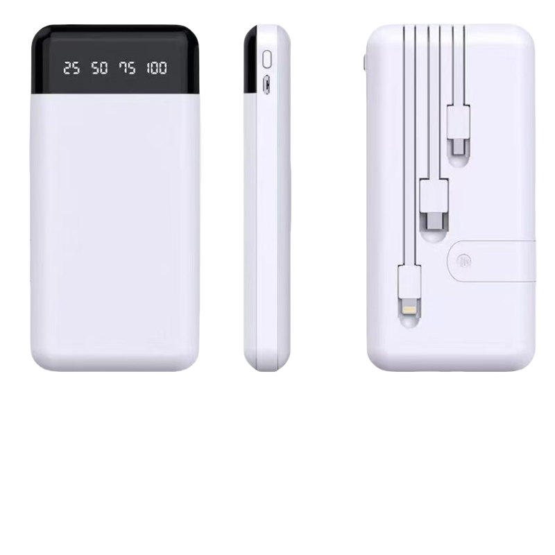 汐屹G15自带线充电宝CCC移动电源 10000mAh