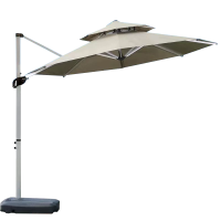 探在途 TZT5072111 户外遮阳伞庭院伞别墅露天花园罗马伞 3.0米 钛钢款