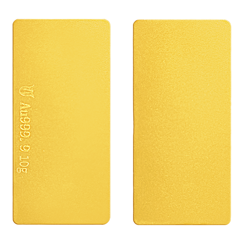 ALICE爱丽丝珠宝 黄金光面小金条10g 足金9999纯金投资金条收藏储值黄金生日礼物 送礼佳品