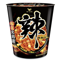 统一辣翻天榴莲火鸡面韩式方便面泡面夜宵速食拌面 *6杯整箱装