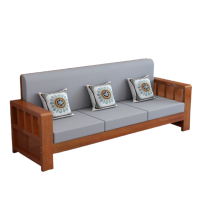 智叶舟中式沙发三人位200*63*90cm张