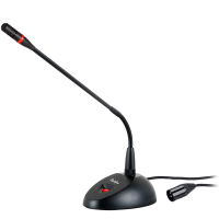 润普Runpu RP-GYX2431S 国产化有线专业电容麦克风桌面式鹅颈麦话筒 卡侬接口可连调音台会议终端