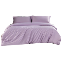 恒源祥TBK3034素色天丝床品四件套-紫200*230cm