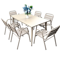 圣承启 摆餐桌椅 150长桌X6椅 套