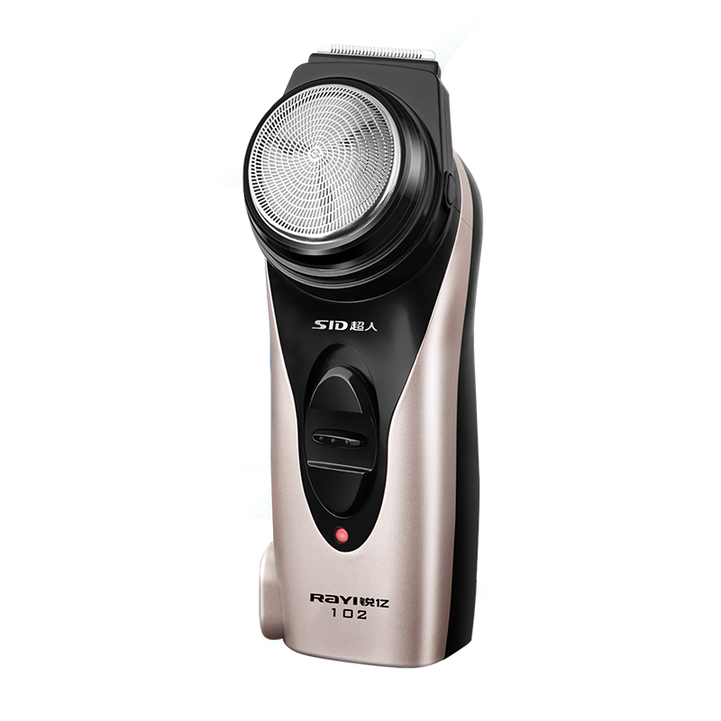 超人SID旋转式电动剃须刀RS102单刀头快速充电30分钟内无水洗便携设计