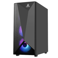 玩嘉千禧MATX副屏版 黑色 游戏电脑台式机箱 支持360水冷 M-ATX主板 5.5吋LCD屏270°海景房