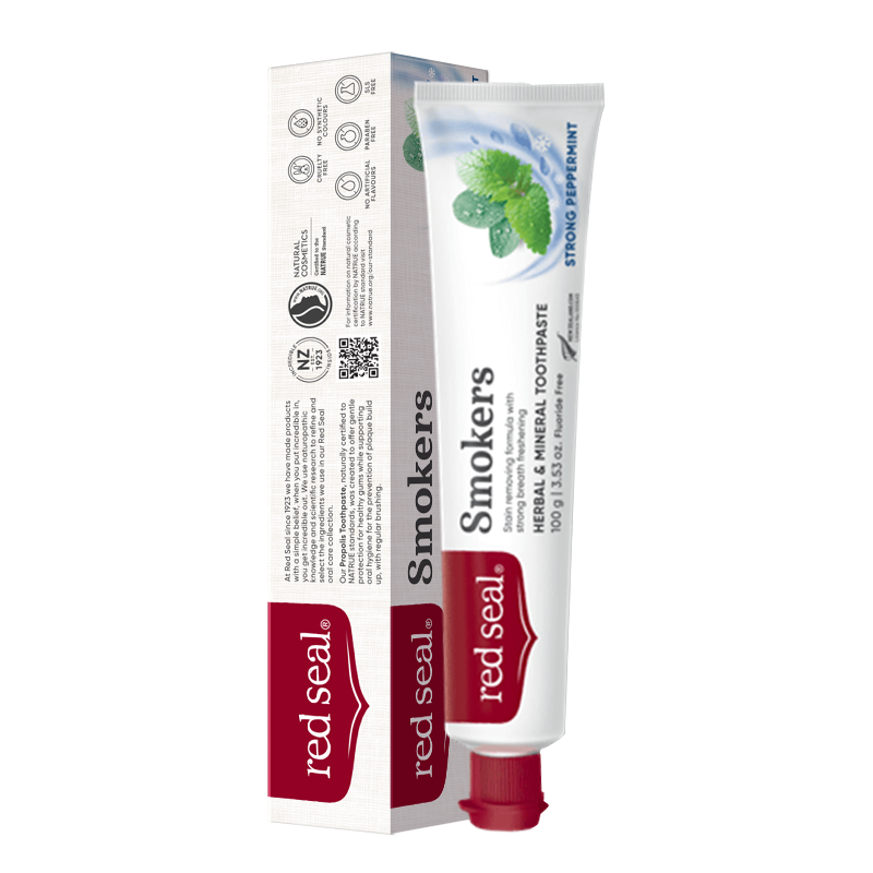 新西兰红印牙膏RedSeal双重薄荷牙膏烟民牙膏清晰口气无氟去渍(有效期2026-11-14)