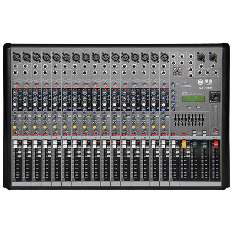 惠度(HuiDu)RMX1204专业多路模拟调音台四编组输出调音台带录音蓝牙DSP数字混响效果均衡调音器