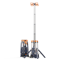 HXHX HXHX-DC500 24V 500W IP65 升降高度5.3m 电池供电 自动化储能式移动照明灯塔 深蓝色