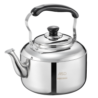 爱仕达(ASD)304不锈钢烧水壶4/5L 便携大容量耐高温聚能底受热均匀鸣音热水壶 燃气电磁炉通用响壶HS05T2WG
