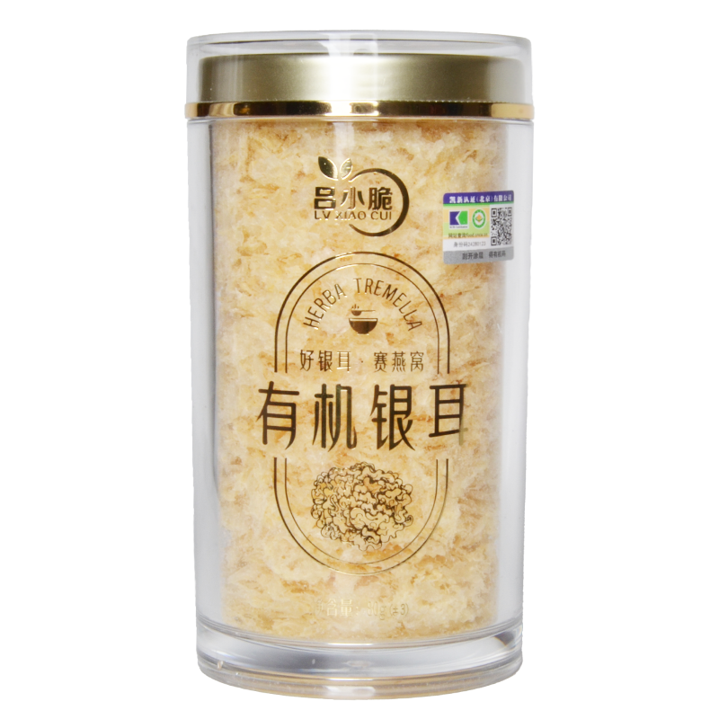 吕小脆 有机银耳 80g/罐