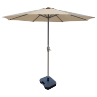 探在途 TZT5072104 户外遮阳伞庭院伞太阳伞露营摆摊伞 2.7米 卡其色