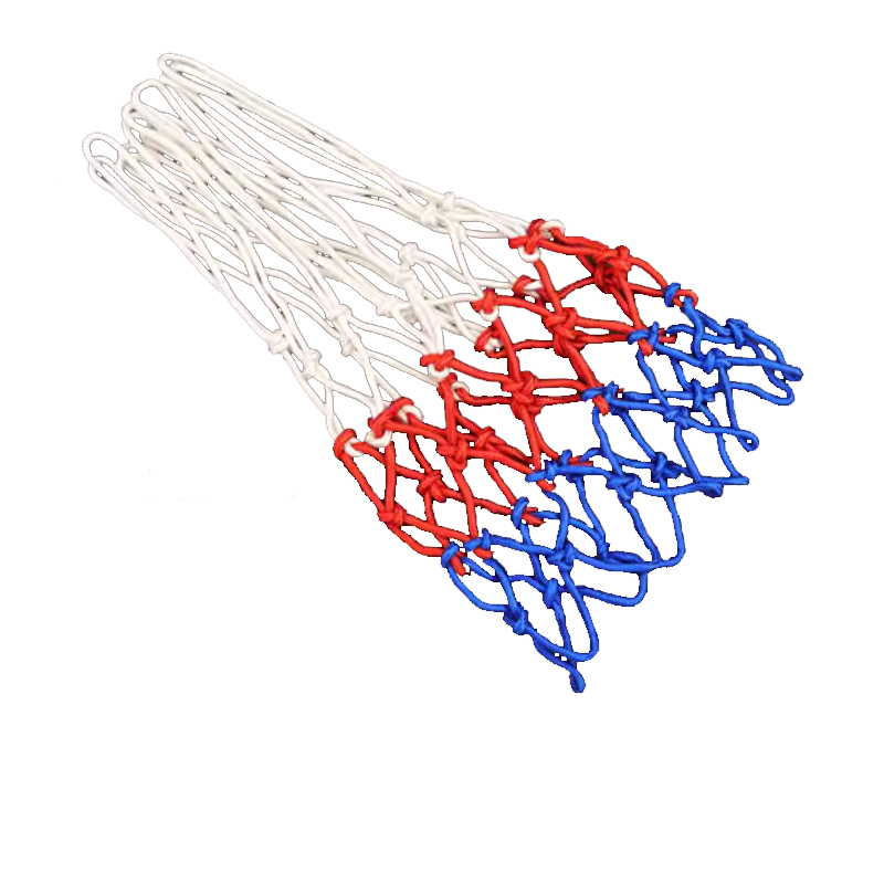 潮语篮球网框篮筐网兜网袋12扣加粗赛季防风化 红白蓝配色 2只/组