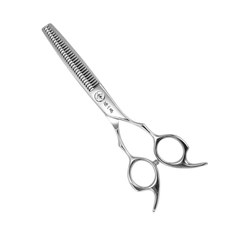 张小泉理发剪刀套装专业不锈钢平剪牙剪美发剪刀家用剪发神器自己剪头发 巧艺消声美发剪-牙剪