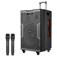 惠度(HuiDu)NB-200L 专业户外三分频大功率演出多功能娱乐音箱移动会议音响便携式广场舞室内室外拉杆电瓶音响