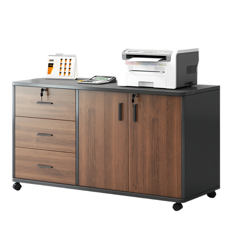 智叶舟矮柜三抽两门120*40*60cm台