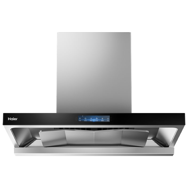 [热熔洗]海尔(Haier)抽油烟机顶吸式爆炒30立方大吸力挥手智控1300Pa大风压烟灶联动 ET937UD