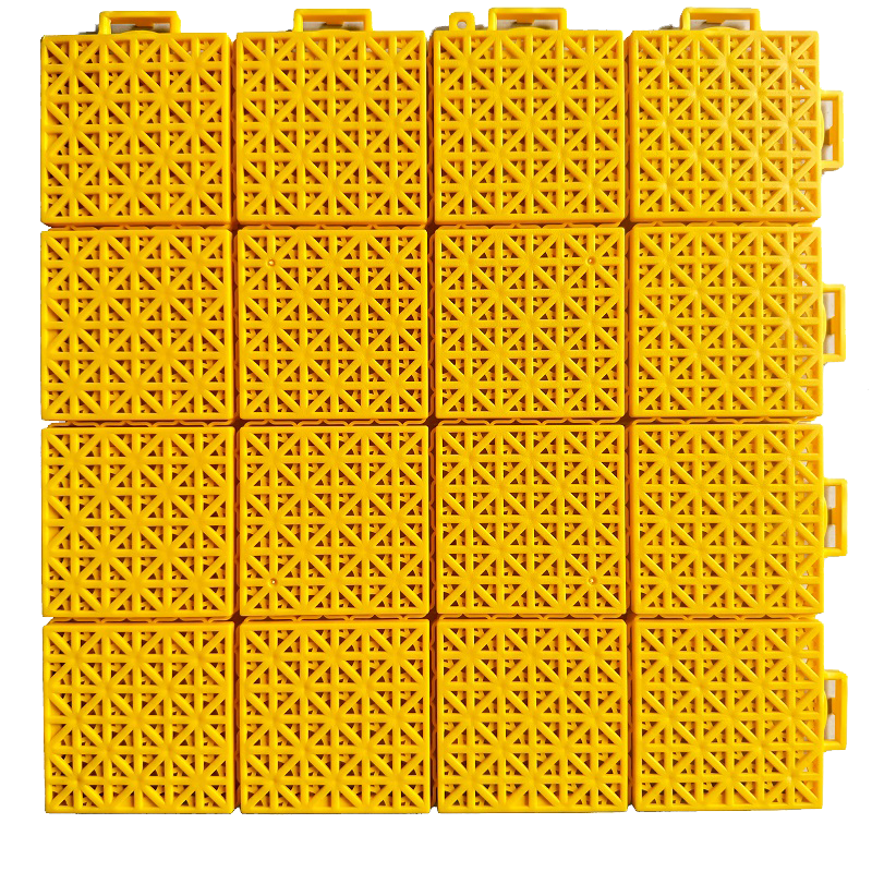 瑾如云海 防滑地垫 镂空拼接地垫 H1黄色 34*34cm 平方米