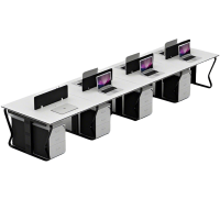 宜掌柜 职员办公桌 4.8米八人位含柜 套