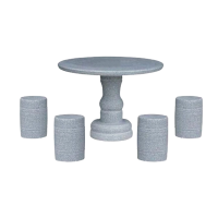 圣承启 石桌石凳 90圆桌*4凳 套