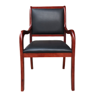 豫龙都办公椅会议椅实木把