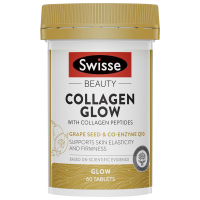 Swisse水光片60粒/瓶装 金装胶原蛋白片澳洲原装进口 胶原蛋白肽发光肌肤水嫩 膳食营养补充剂