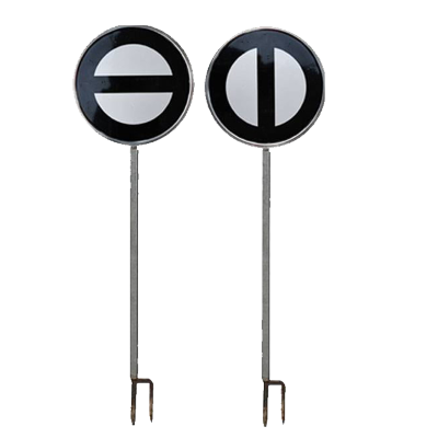 冀电中康 双面减速地点标 400*400mm*立柱2.5m 套