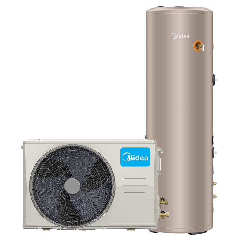 美的Midea空气能200升热水器带电辅出水75℃蓝钻内胆家用wifi智能RSJF-33/DN8-200D(E2)