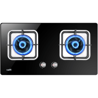 华帝(vatti)4.5KW燃气灶具嵌入式JZT-i10039B天然气家用灶台式灶具双眼灶台嵌两用钢化玻璃一级能效