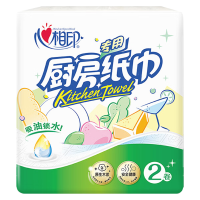 心相印厨房卷纸吸油锁水好洗免擦原生木浆24卷KT102(包装随机)