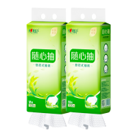 心相印抽纸悬挂式四层加厚底部随心抽320抽*12提DT10320