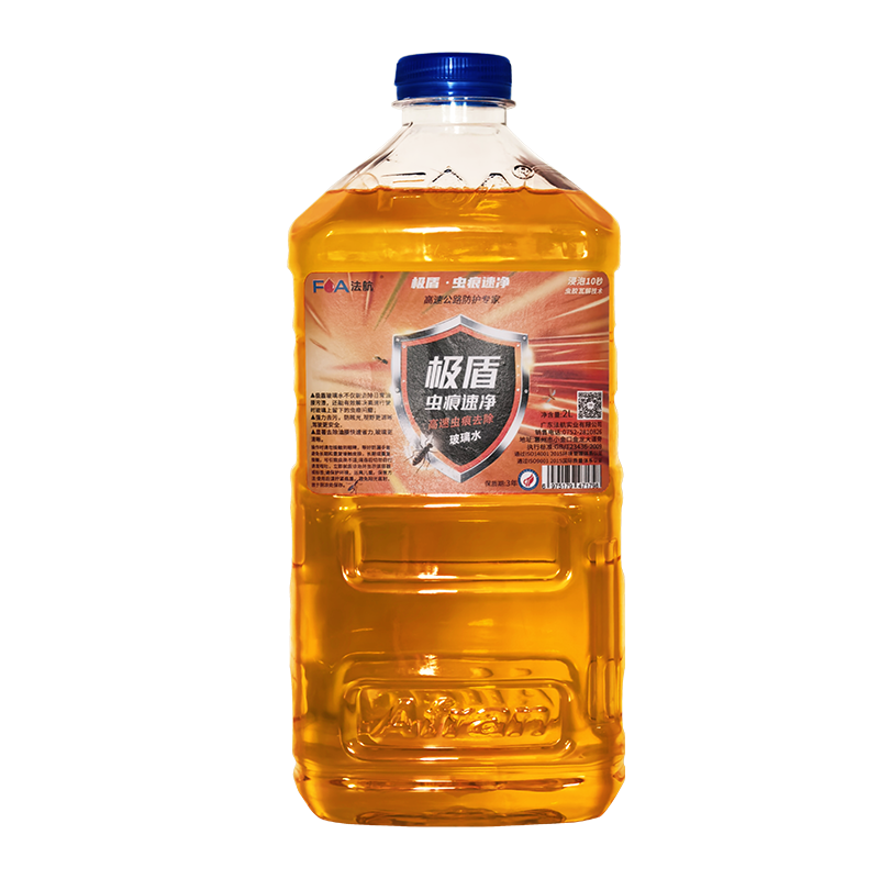 法航虫痕速净玻璃水除虫痕油膜污渍-40° 4L