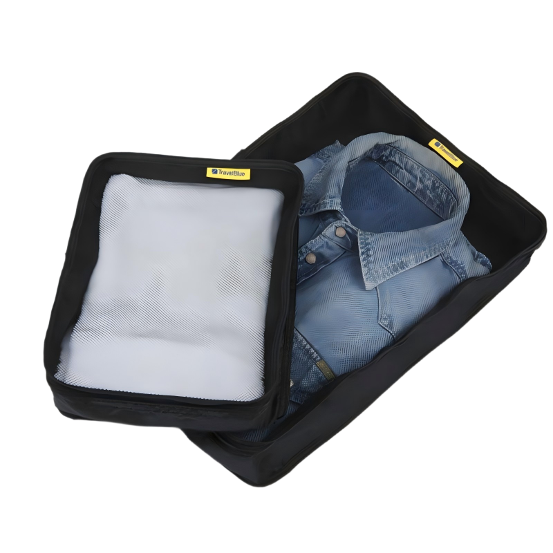 英国蓝旅Travel Blue衣物收纳袋旅行 出差旅游衣服内衣分类行李整理袋收纳包 330 黑色