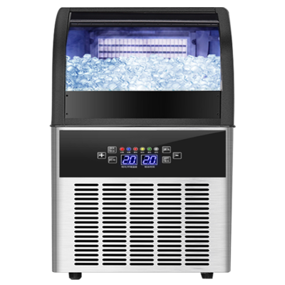乐创(lecon)制冰机商用制冰机冰块机奶茶店全自动大型方冰机大型 55冰格-70KG GS-XB-180Z