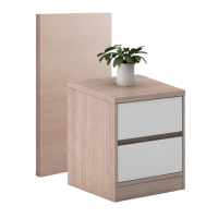 桃锦堂 床头柜(含背板)500mm套