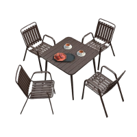 圣承启 桌椅 方桌+4椅 套