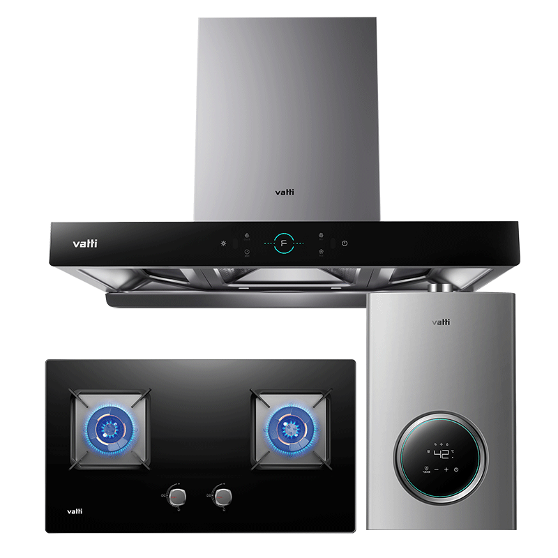 华帝(vatti)抽油烟机 欧式S2三腔燃气灶具热水器套装 家用厨房三件套 i11179+73B+103-16(天然气)
