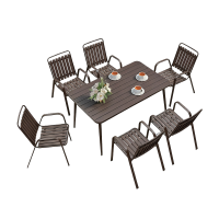 圣承启 桌椅 长桌+6椅 套