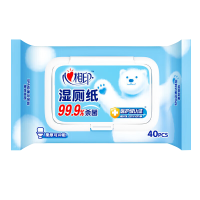 心相印湿厕纸99.9%杀菌湿纸巾云熊系列40片*12包XCY040+P1