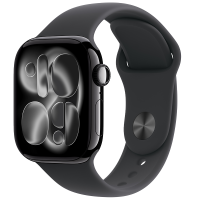 MEUA4CH/B Apple Watch S11(A3450) GPS 42毫米亮黑色铝金属表壳 黑色运动型表带-M/L
