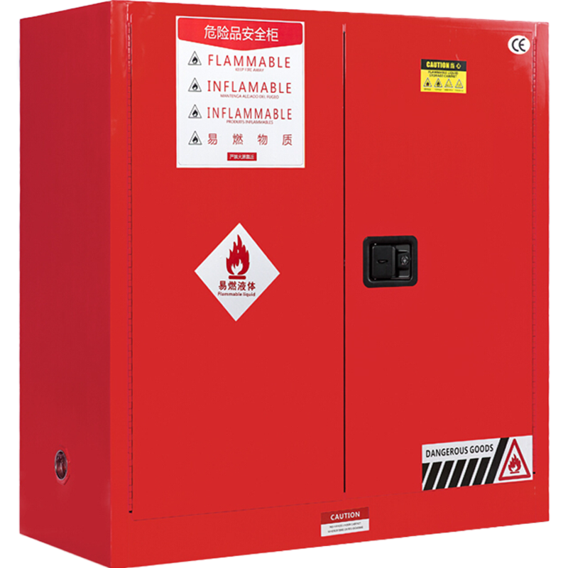 翌嘉YJ4041606 工业防爆柜化学品安全柜实验室危化品储存柜 红色30加仑