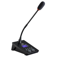 启诺 QN-AX986C 有线长咪电容式会议话筒 带液晶显示屏 黑色(台)