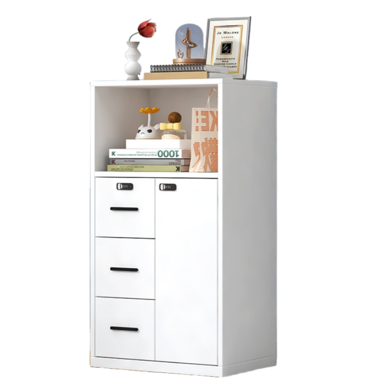 智叶舟铁皮柜左三斗上空60*40*109cm台