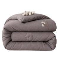 依朴 全棉纯棉冬季加厚保暖纯棉花被芯盖被(白色、灰色颜色备注)180*220cm 4斤 床