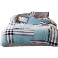 恒源祥TBK2058布朗格贝贝绒四件套200*230cm