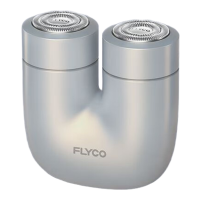 飞科(FLYCO)掌心U物男士电动刮胡剃须刀小巧便携迷你生日情人节日礼物送男友送老公送父亲U1-星辰银