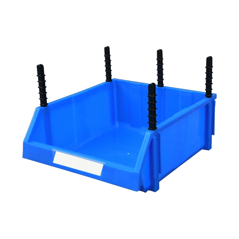 翌嘉 YJ5091053 加厚物料盒组合式零件盒 斜口盒 400x350x160mm蓝色